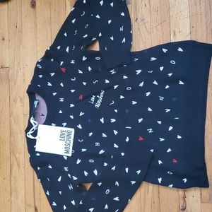 Love moschino sweater size 6 color black ⚫